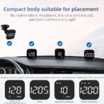 G4S White GPS Head-Up Display – Compact Digital Speedometer with Compass & Safety Alerts - Image 4