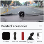 G4S White GPS Head-Up Display – Compact Digital Speedometer with Compass & Safety Alerts - Image 6