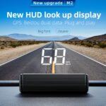 M2 White GPS Head-Up Display – Dual GPS System with Clear White Text & Smart Dimming - Image 5