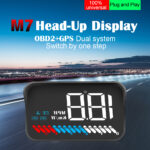 M7 OBD2 Head-Up Display – HD White HUD with Speed, RPM, Temp & Multi-Mode Driving View - Image 3