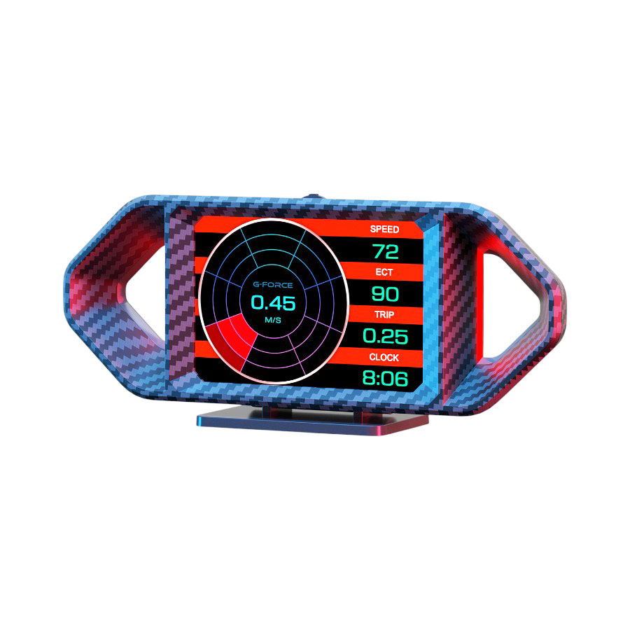 OBDH-P26-primary P26 OBD2 Head-Up Display With Carbon Fiber Design – Driving Score, Alarms & Full Vehicle Data - Image 1