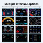 P26 OBD2 Head-Up Display With Carbon Fiber Design – Driving Score, Alarms & Full Vehicle Data - Image 2