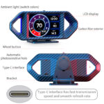 P26 OBD2 Head-Up Display With Carbon Fiber Design – Driving Score, Alarms & Full Vehicle Data - Image 7