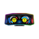 P4 OBD2 HUD Display With GPS – 6.2" LCD, Multi-Color Atmosphere Light, Diagnostic & Driving Data Monitor