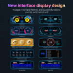 P4 OBD2 HUD Display With GPS – 6.2" LCD, Multi-Color Atmosphere Light, Diagnostic & Driving Data Monitor - Image 9