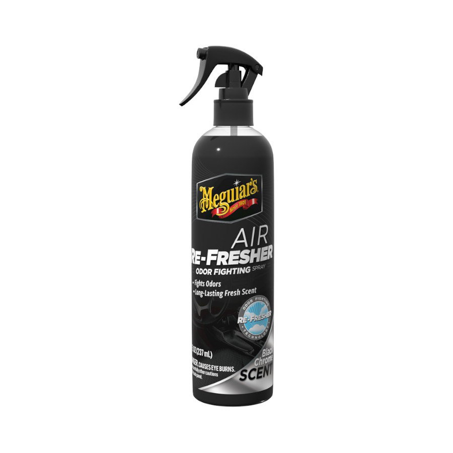 G250708 Meguiars Air Refresher Trigger Spray Black Chrome Scent - Image 1