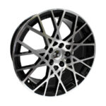 18" AV-73-MB 5/112 Black Machine Face Alloy Wheels