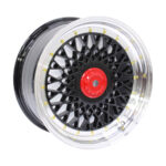 17" OYTS044 4/100 & 5/100 Black Machine Lipwith Gold Rivets Alloy Wheels