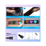 LED Matrix Panel Scrolling Customizable Display Screen for Vehicle Windows - 40x20cm (16x96 led) - Image 3