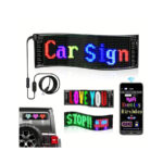 LED Matrix Panel Scrolling Customizable Display Screen for Vehicle Windows - 40x20cm (16x96 led) - Image 2