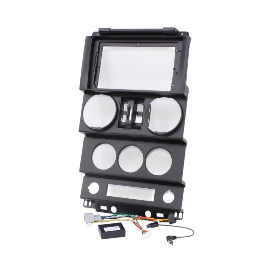 PZFEA036 Radio Fascia Trim Plate Kit for Jeep Wrangler Rubicon (9" Double Din) - Image 1