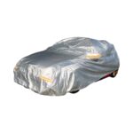 GripForge Silver Fibretech Design Protective Car Cover with Reflectors – X-Large 533x178x130cm - Image 2