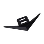 Matt Black V8 Arrow Design Sticker Badge (10x4cm)