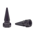 Universal Short Spike Design Valve Caps (Black)