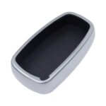 TPU & Leather Finish Key Cover For GWM Haval - Design 1 - Silver (XEA-KCGWM1S) - Image 2