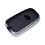 TPU & Leather Finish Key Cover For Hyundai/Kia - Design 2 - Silver (XEA-KCHY2S) - Image 2