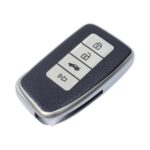 TPU & Leather Finish Key Cover For Lexus - Design 1 - Silver (XEA-KCLE1S)