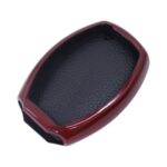 TPU & Leather Finish Key Cover For Mercedes-Benz - Design 1 - Red (XEA-KCMC1R) - Image 2