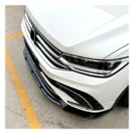 Gloss Black Front Spoiler for VW Tiguan Mk2 2021+ - Image 3
