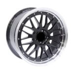 17" OTA-100 5/100 Gloss Black With Chrome Lip Alloy Wheels