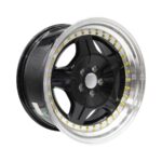 17" ZAR-7869 5/100 Black with Gold Rivets Alloy Wheels