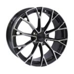 18" 5686 5/112 Black Machined Face Alloy Wheels