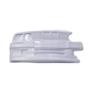 Gloss White Plastic BMW E30 Wall Art 100x70cm