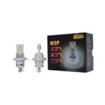 M3P H4 LED Headlight Bulb – 6000K, 400% Brighter, IP67, Cooling Fan System