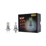 M3P H7 LED Headlight Bulb – 6000K, 400% Brighter, IP67, Cooling Fan System