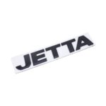 Matt Black Jetta Letters Sticker Badge (13x2.5cm)