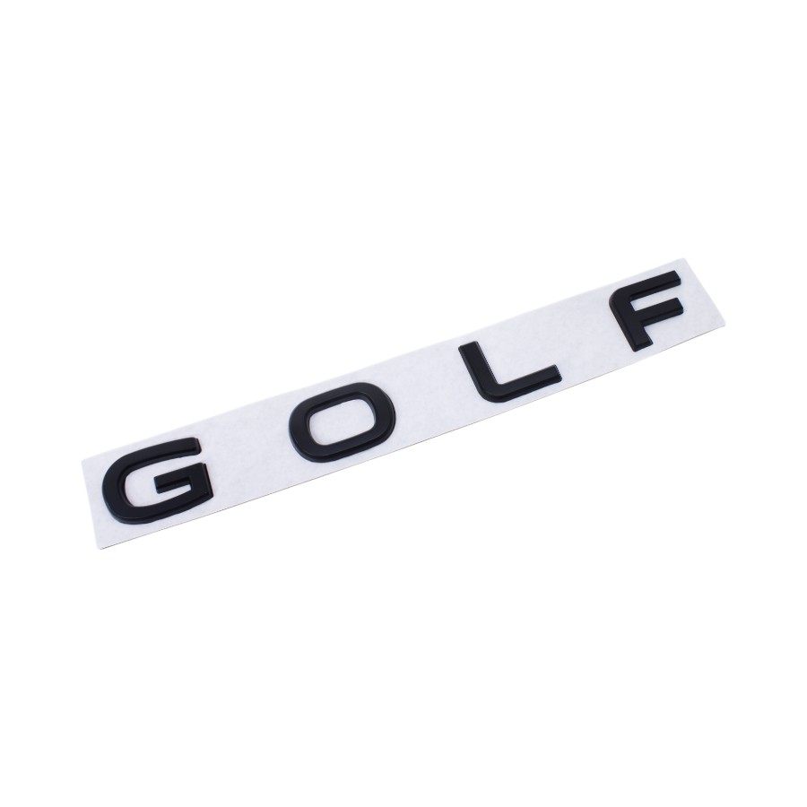 GLF003 18x2 Black Golf Letters Sticker Badge (18x2cm) - Image 1