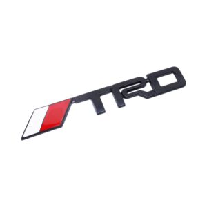 TRD Motorsport Matt Black Sticker Badge (14x2cm)