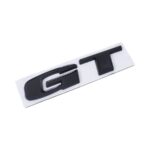 Gloss Black GT Racing Sticker Badge (9x2cm)