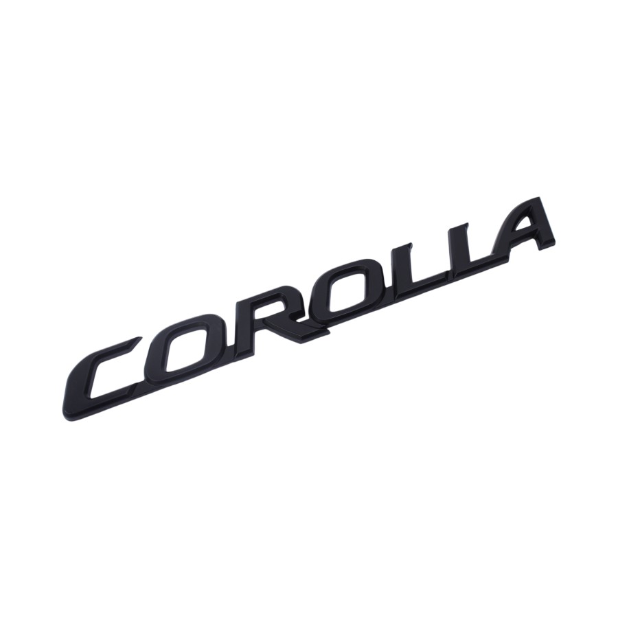 HSB324 BLK 18x2 Black Corolla Letters Sticker Badge (18x2cm) - Image 1