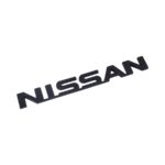 Black Nissan Letters Sticker Badge (13x2cm)