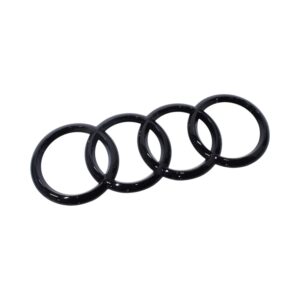 Audi Gloss Black Rings - Medium (19x6.5cm)