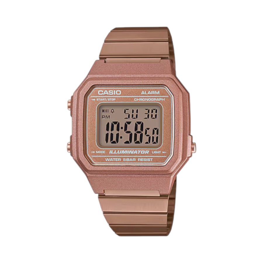 B650WC-5ADF Casio Retro Rose Gold Digital Watch (B650WC-5ADF) - Image 1