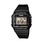 Casio Digital Square Black Wristwatch (W-215H-1AVDF)