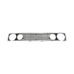 VW Golf Mk1 Double Light Debadged Grille with Chrome Trim