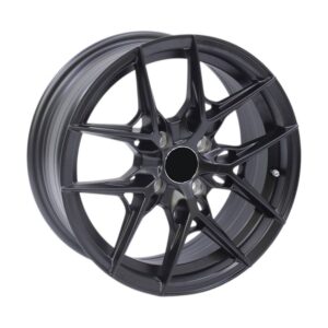 15" 24024 4/100 Satin Black Alloy Wheels