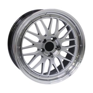 18" NDT-078 5/112 Black Machine Lip Alloy Wheels