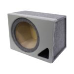 12" Single Subwoofer Enclosure with Triangle Port & Vinyl Grey Trim