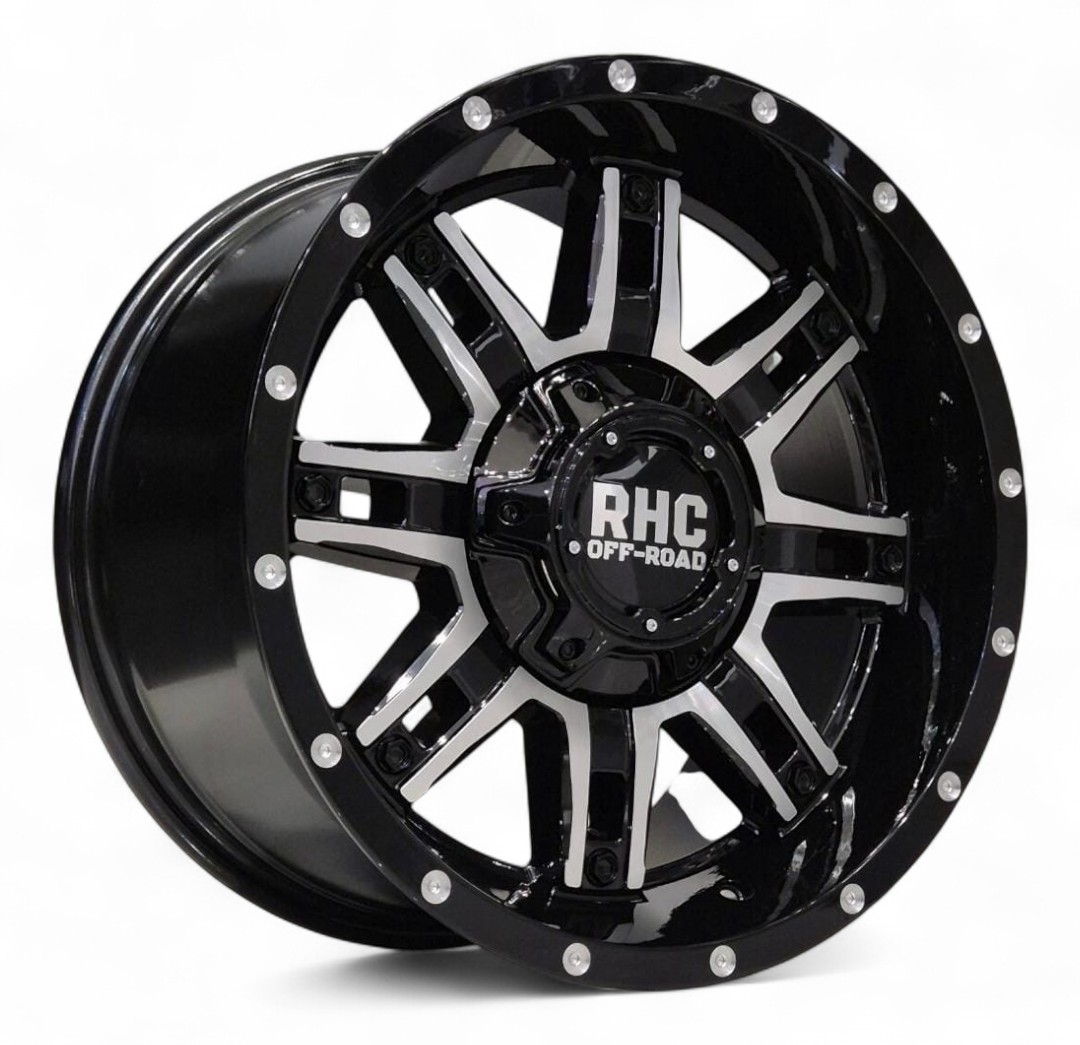 HONCHO GLOSS BLACK 18" Racing Hart Honcho 6/139 Gloss Black Milled Alloy Wheels - Image 1