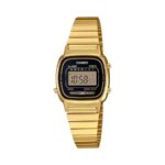 Casio Retro Gold with Black Face Digital Watch (LA670WGA-1DF)