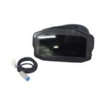 Universal LCD Motorcycle Dashboard Speedometer – Color Screen, Black