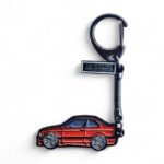 BMW E36 M3 Red - Die-Cast Enamel Keychain - Image 2