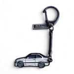 BMW E36 M3 White - Die-Cast Enamel Keychain - Image 2