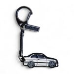 BMW E36 M3 White - Die-Cast Enamel Keychain - Image 3