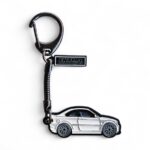 BMW E46 M3 White - Die-Cast Enamel Keychain - Image 2