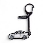 BMW E46 M3 White - Die-Cast Enamel Keychain - Image 3